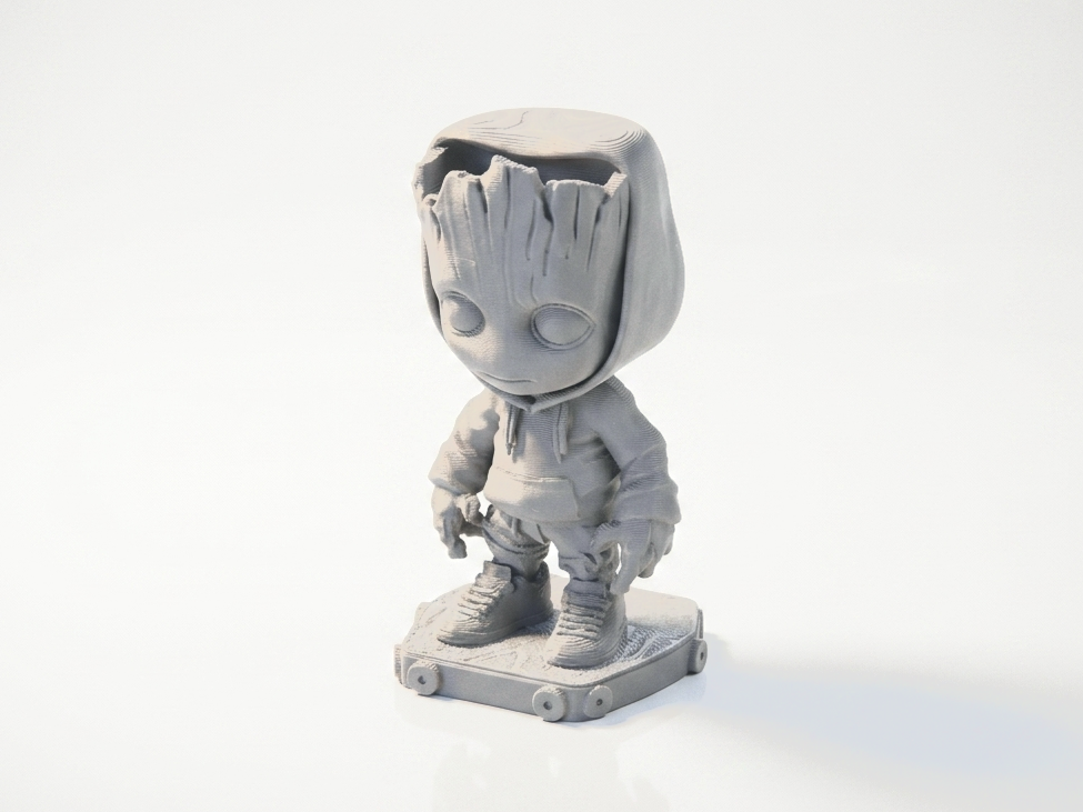 Chibi Teen Groot Figurine Cute Collectible 3D Printable