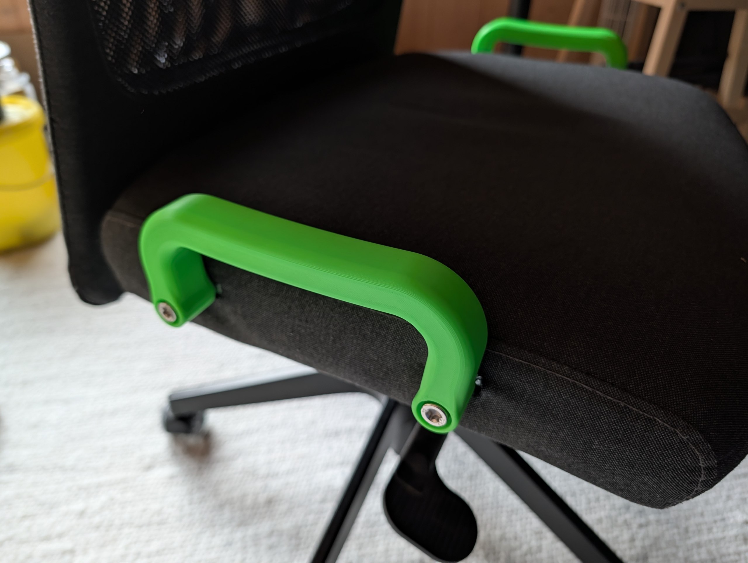IKEA Markus armrest handles (Easier printable remix)