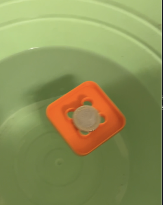 Floating 4-Tube Ultrasonic Bath Holder (PLA)