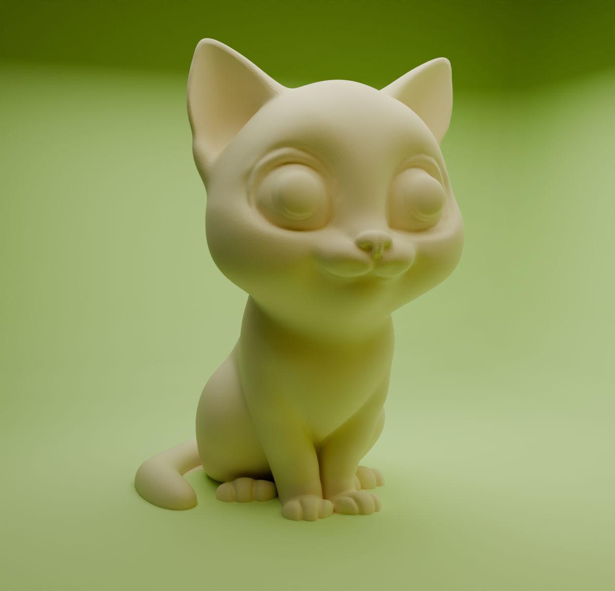 Cute cartoon style cat