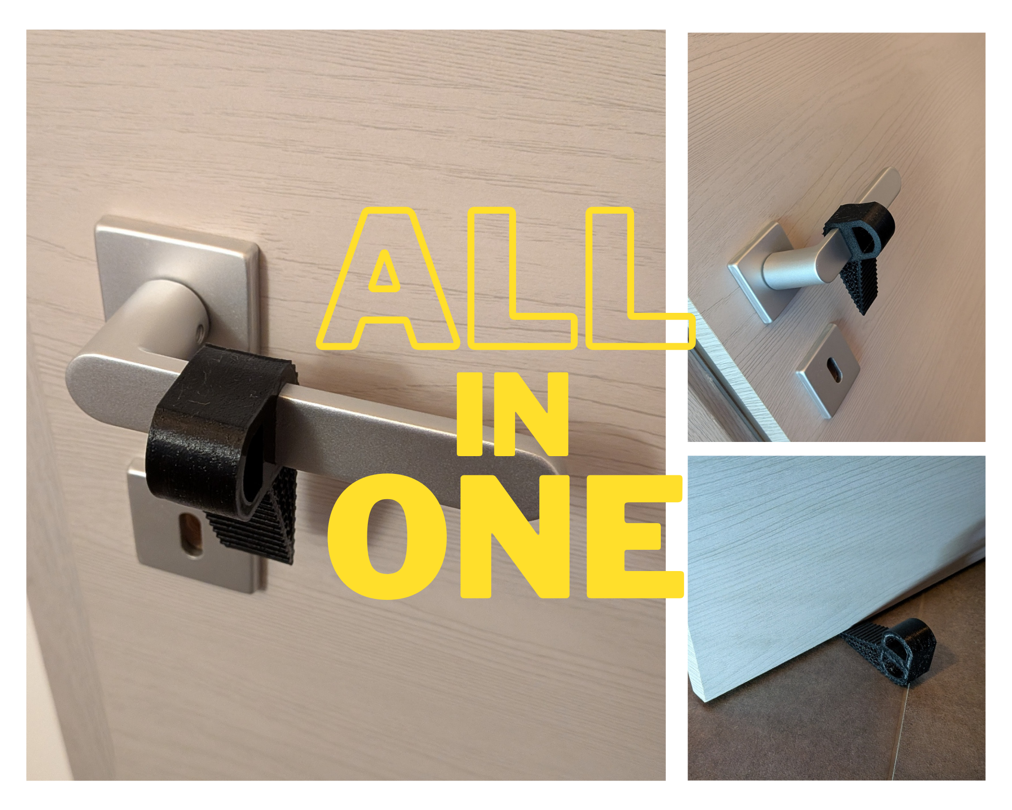 door stop, door handle and wall protector all in one TPU