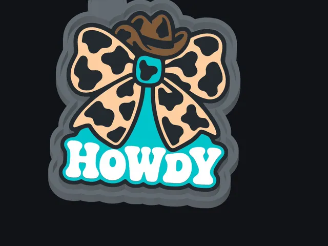 Howdy Cow Print Bow – Freshie Mold STL