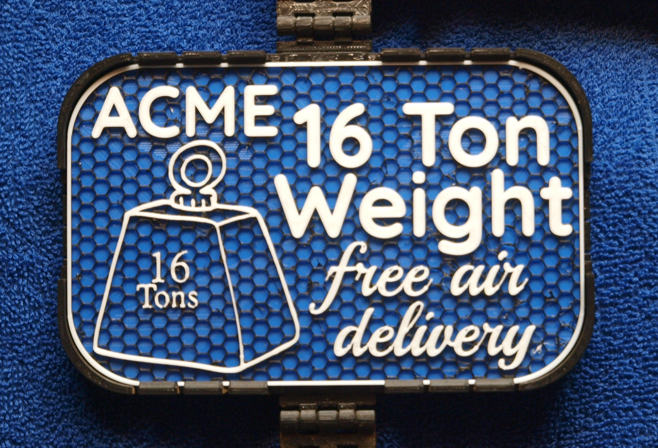 ACME 16-ton Weight sign