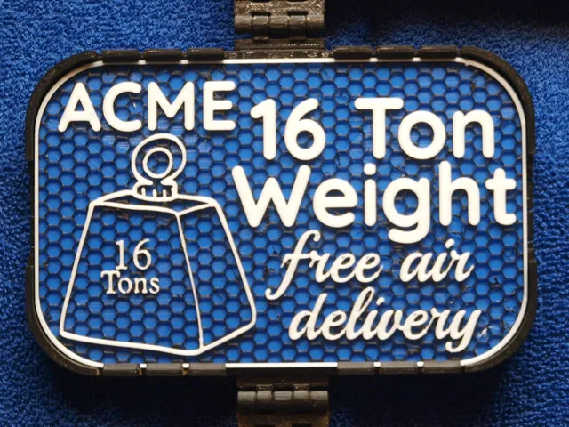 ACME 16-ton Weight sign