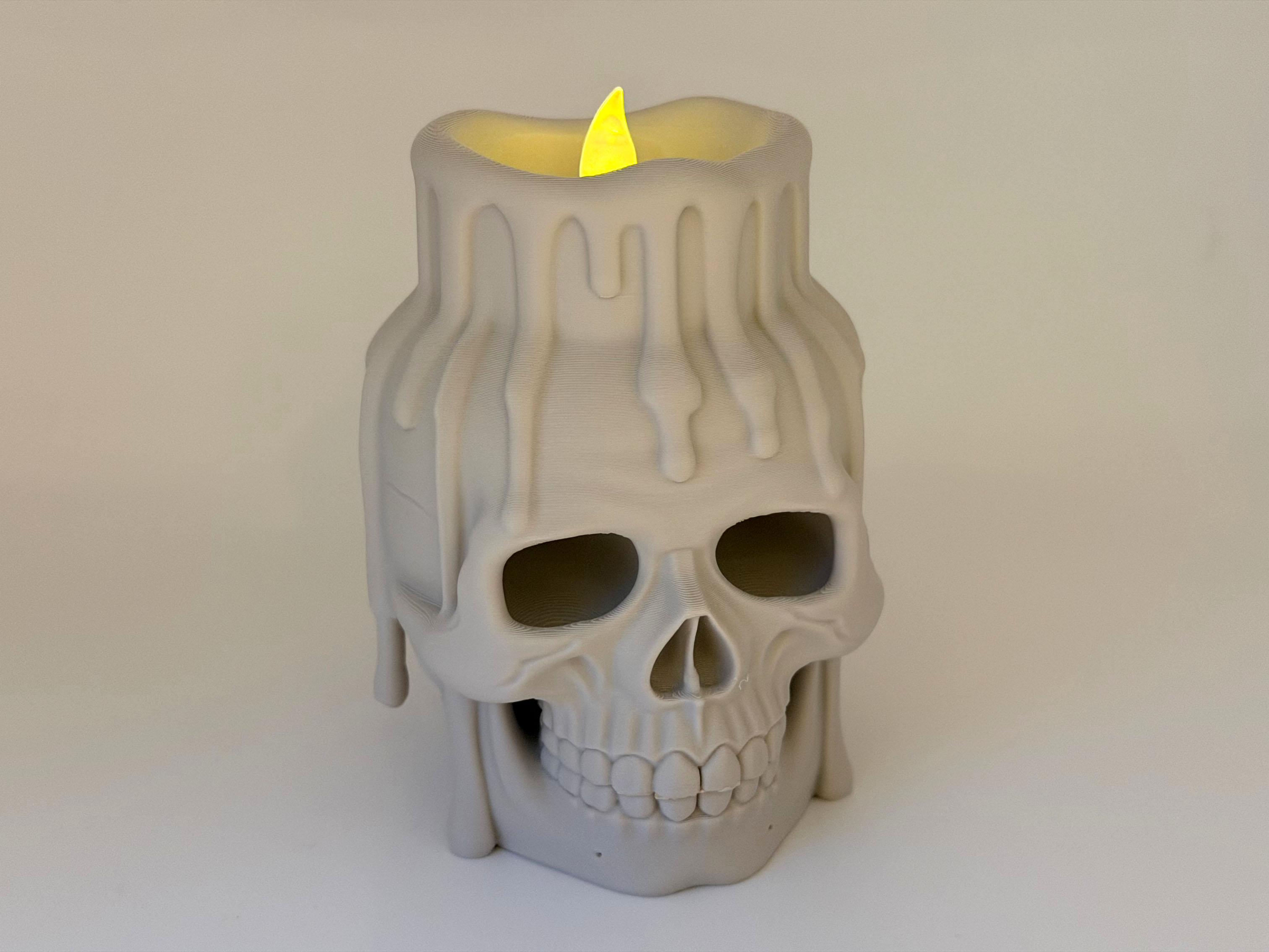 Skull Candle Holder