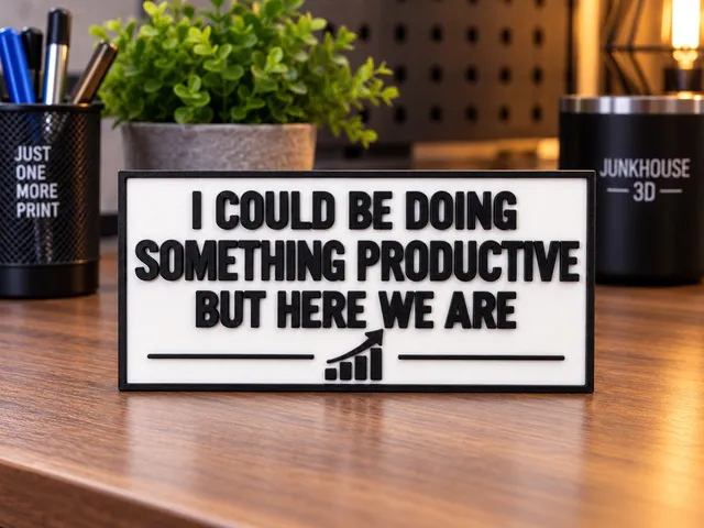 I could be doing something productive sign