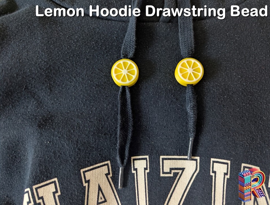 Lemon Slice Drawstring Hoodie Bead