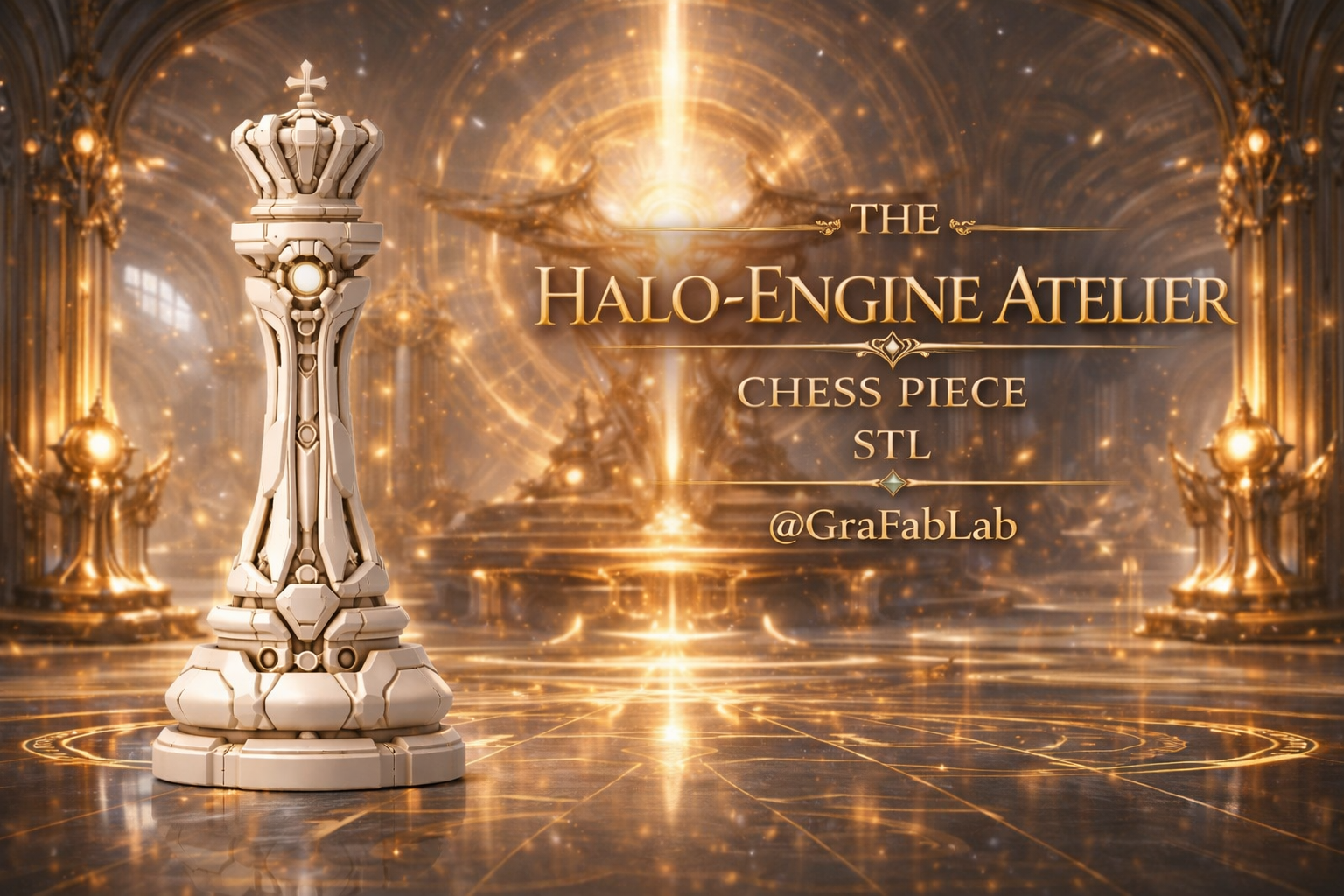 The Halo-Engine Atelier "King" - chess piece