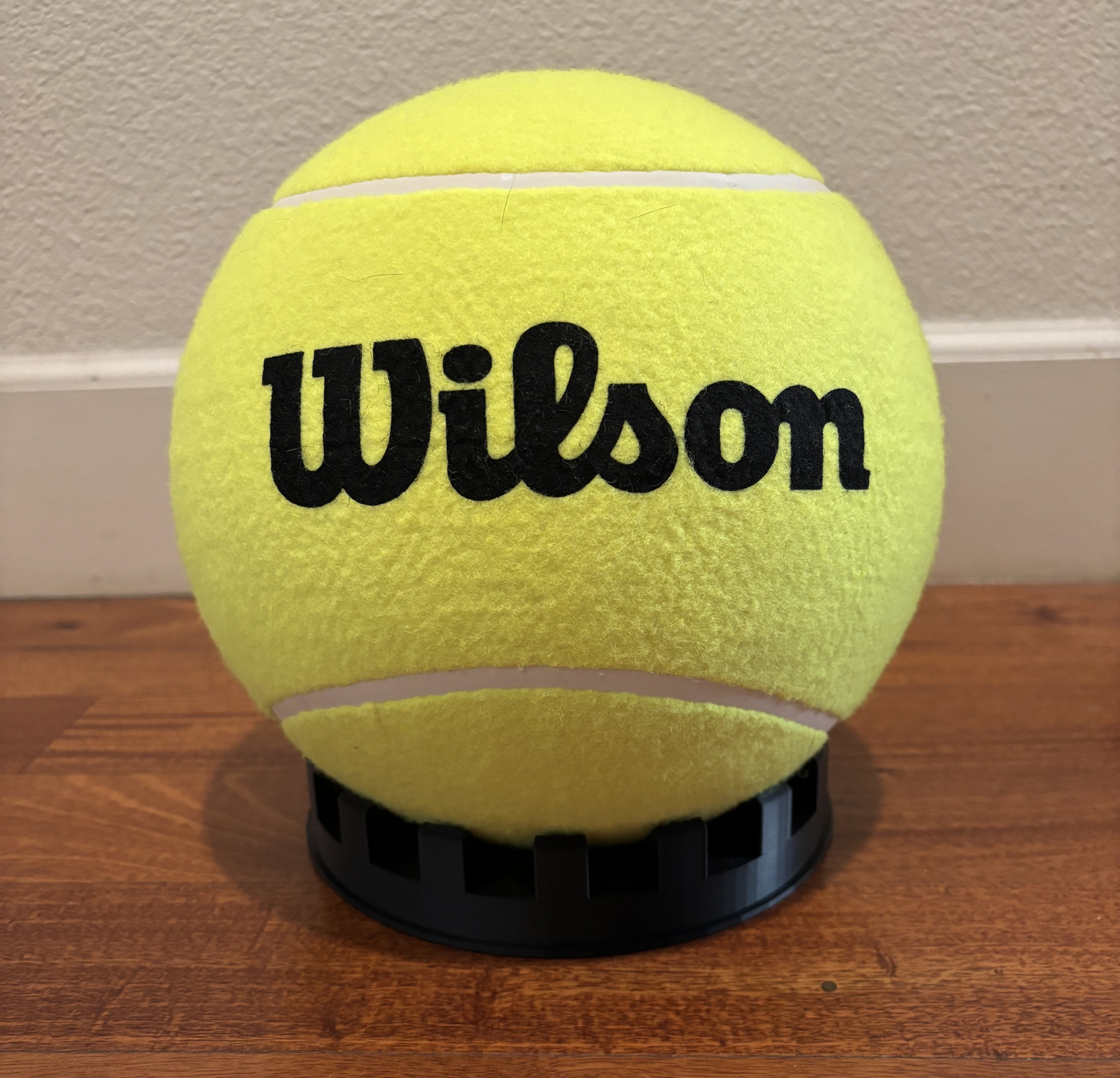 Jumbo Tennis Ball Display Holder Stand 3D model by m_collectable