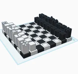 Ultra-Simplistic Chess Set