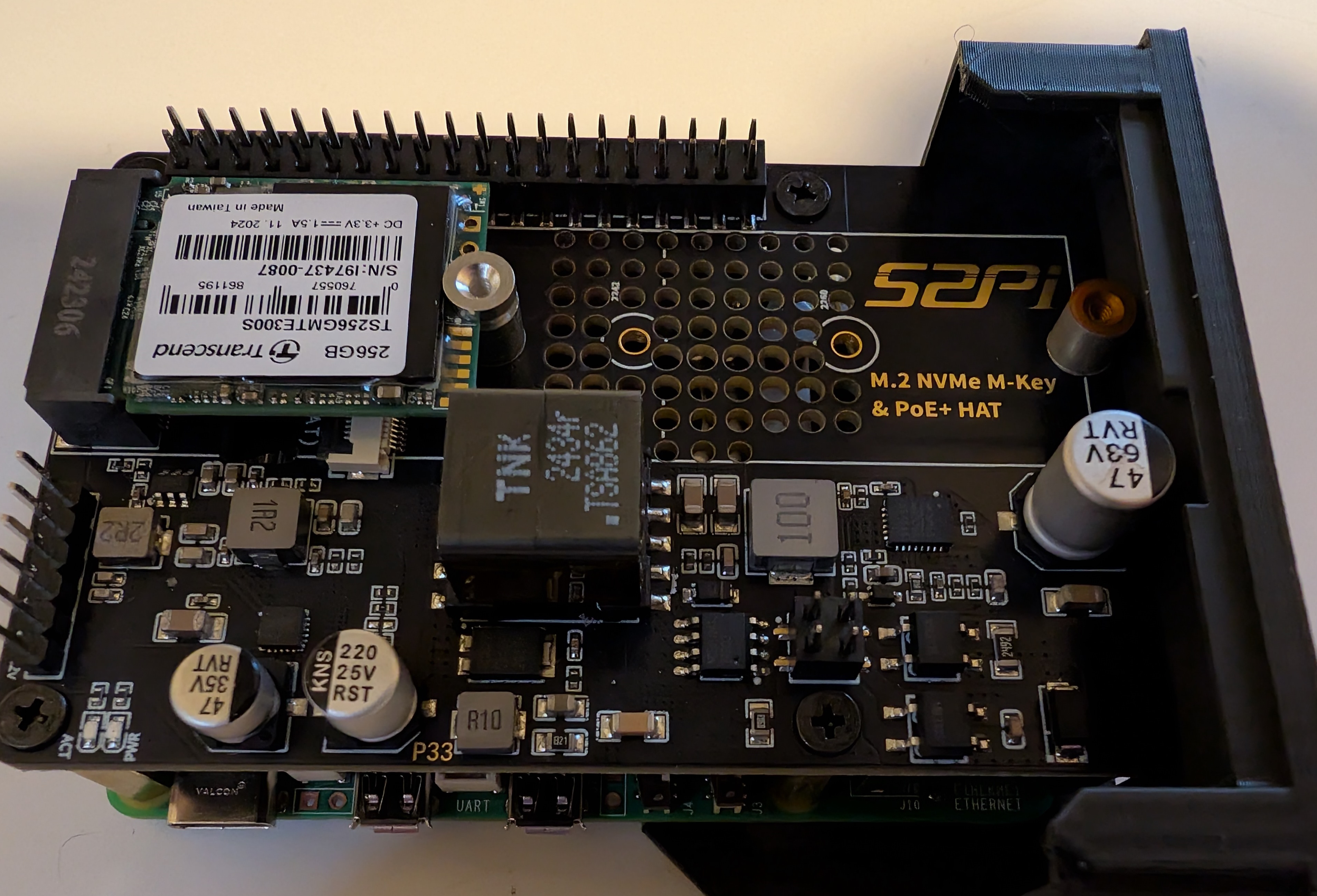 1U Raspberry moduler - tray for Pi5 PoE+NVME hat (for roberts V2) 3D model thumbnail