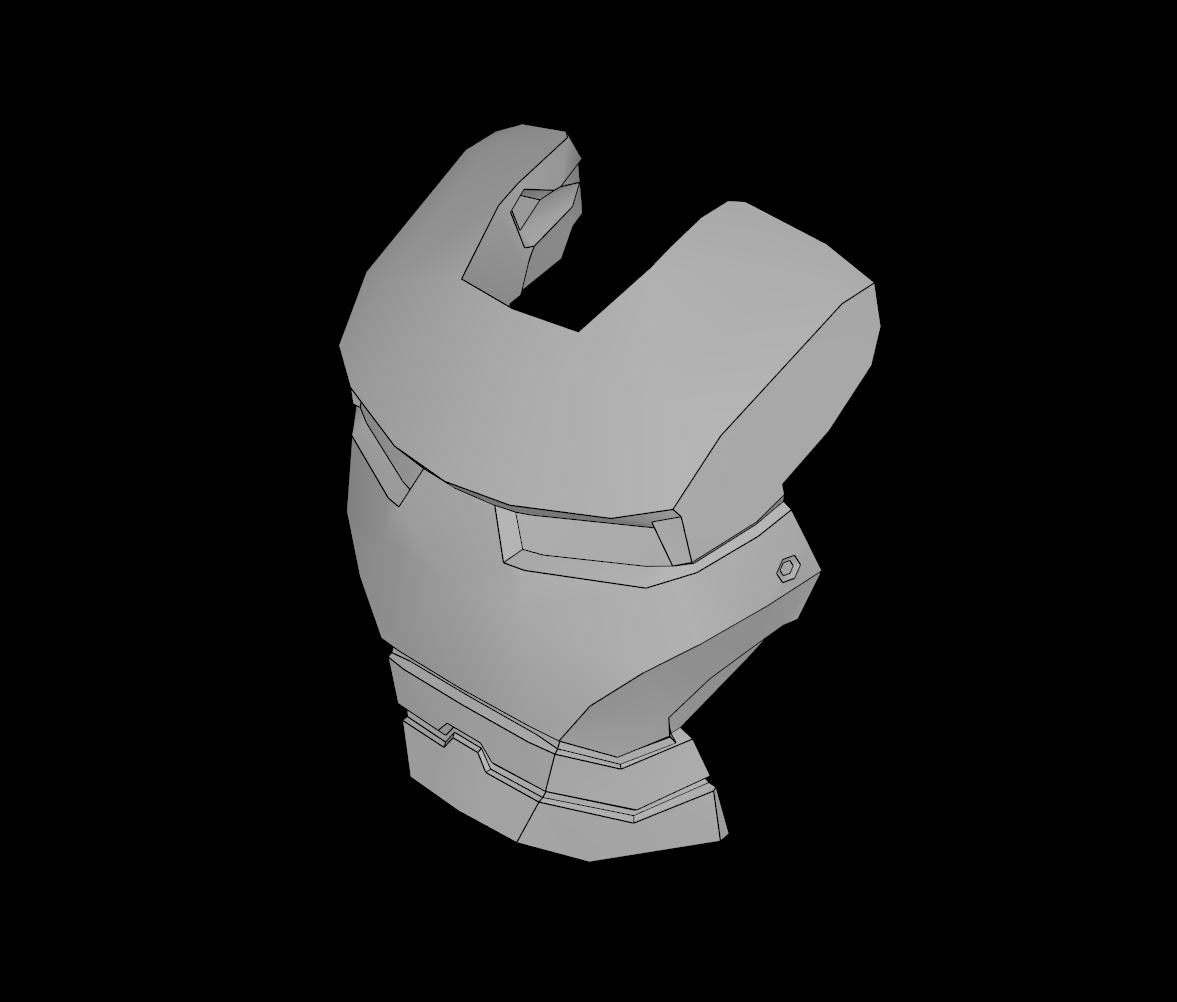 Lego Compatible (10908.dat) Minifig Helmet Visor Iron Man