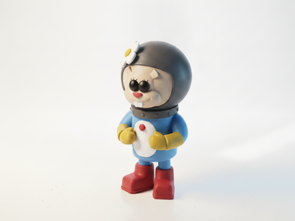 Sandy Cheeks Figurine Cartoons 3D Printable