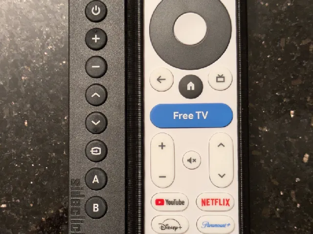 Onn 4K Plus Android TV remote mount for Sideclick