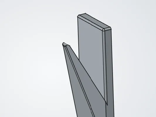 No-Slip Tapered Towel Hook (25mm Tape Mount)