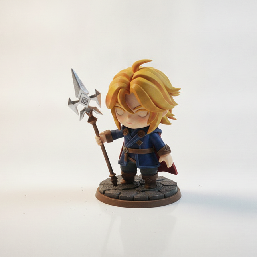 Genshin Zhongli Geo Figurine 3D Printable