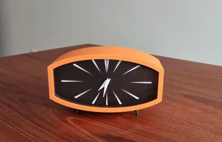 Mid-century mantle table clock