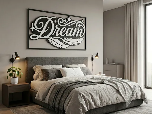 "Dream" Multi-Color Typography Wall Art