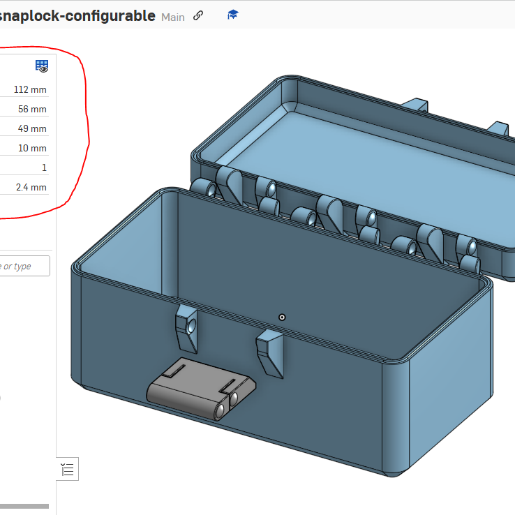 SnapLock Storage Boxes (Parametric Onshape) by Carlin Williamson ...