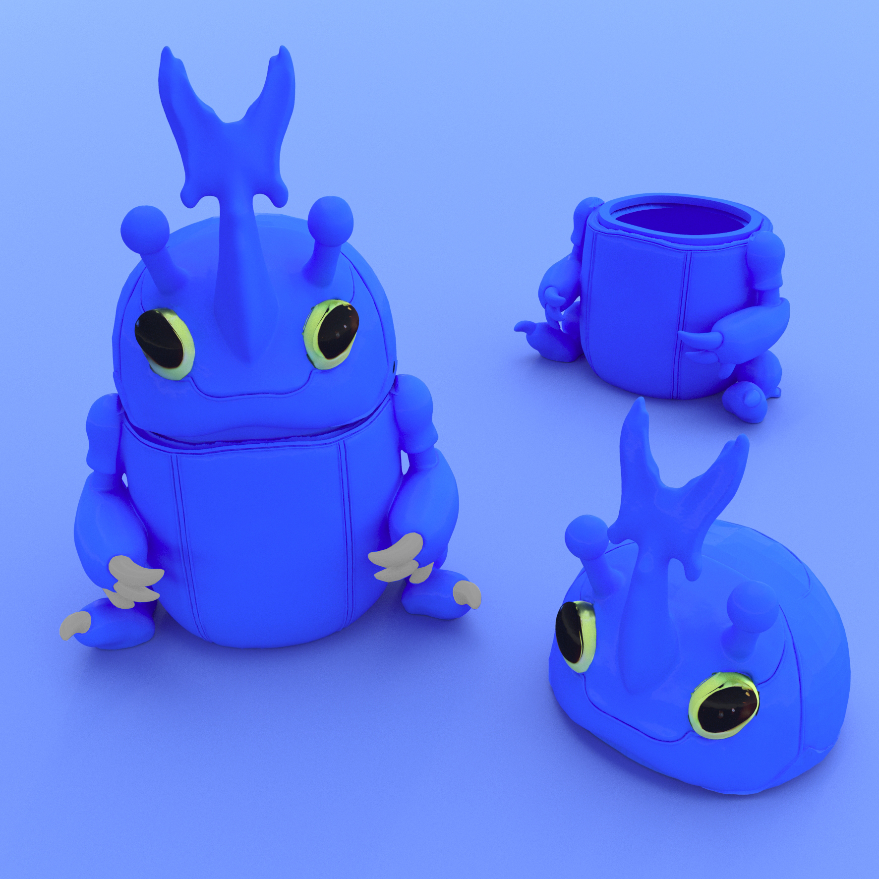 ℗214 Heracross Container 3D print