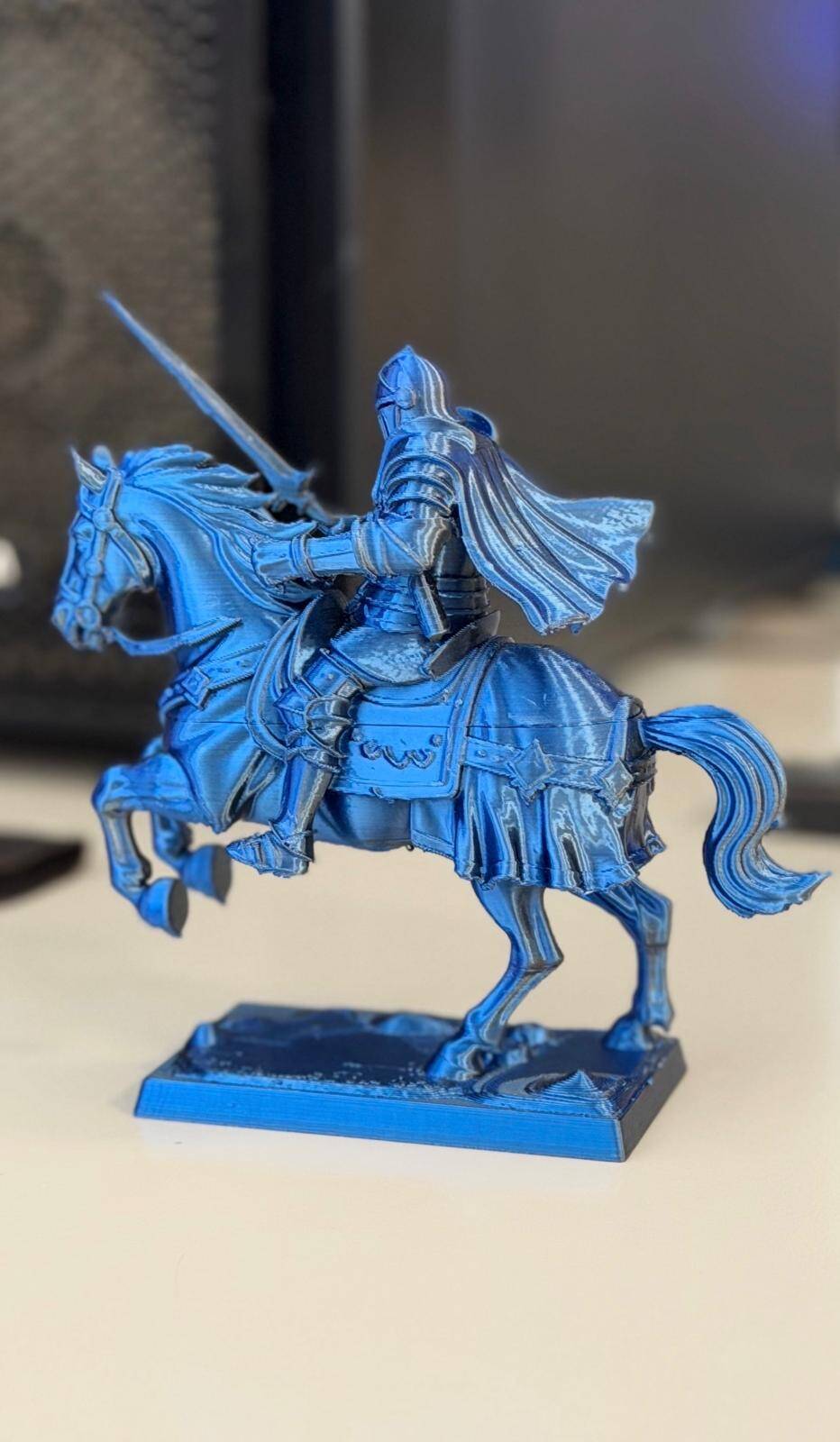 Epic mounted knight miniature