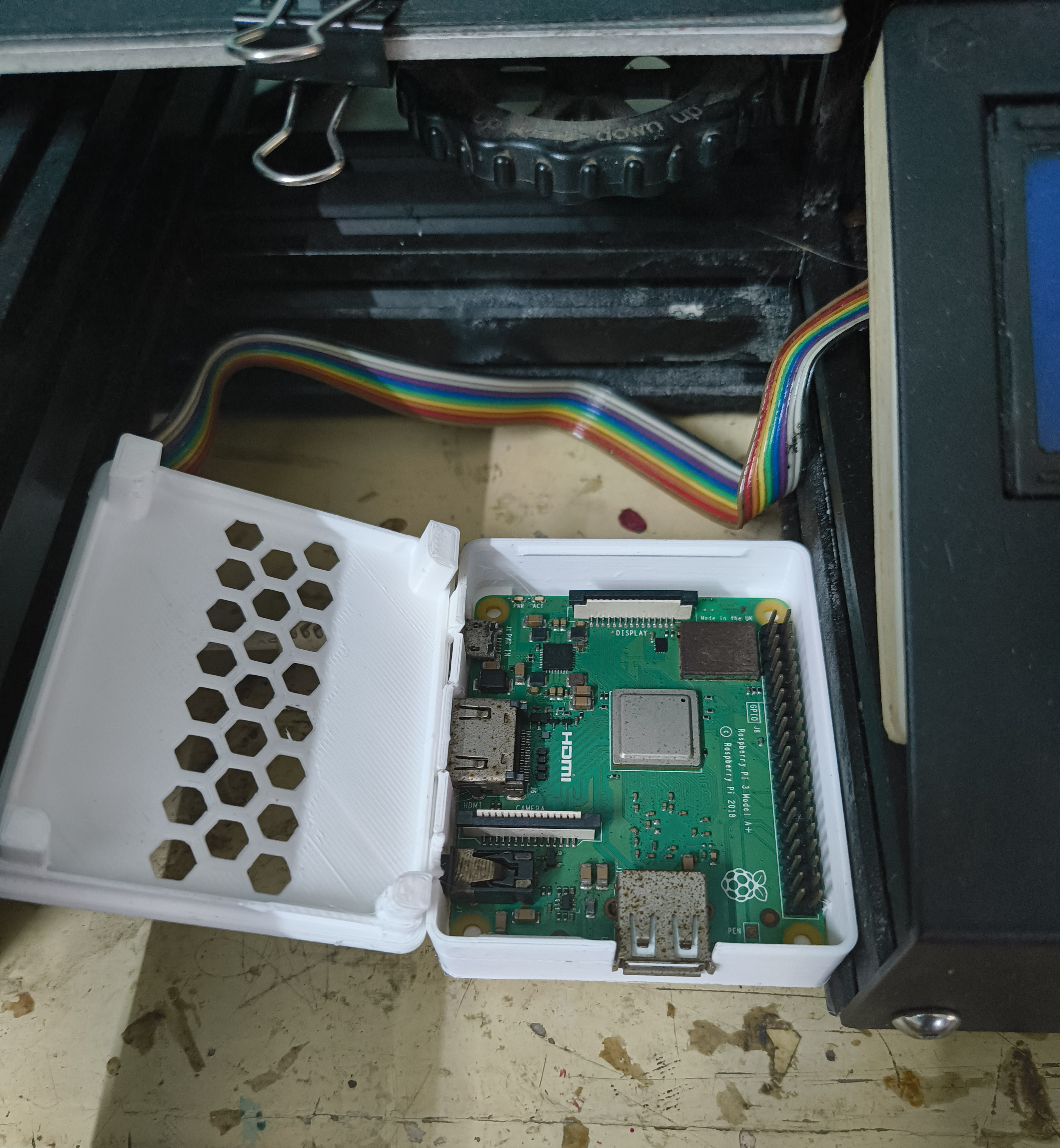Raspberry Pi 3 Model A+ Snap Fit Enclosure with Vslot mount (No screws).