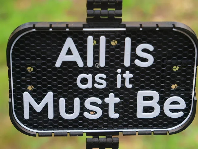 All is as it Must Be sign