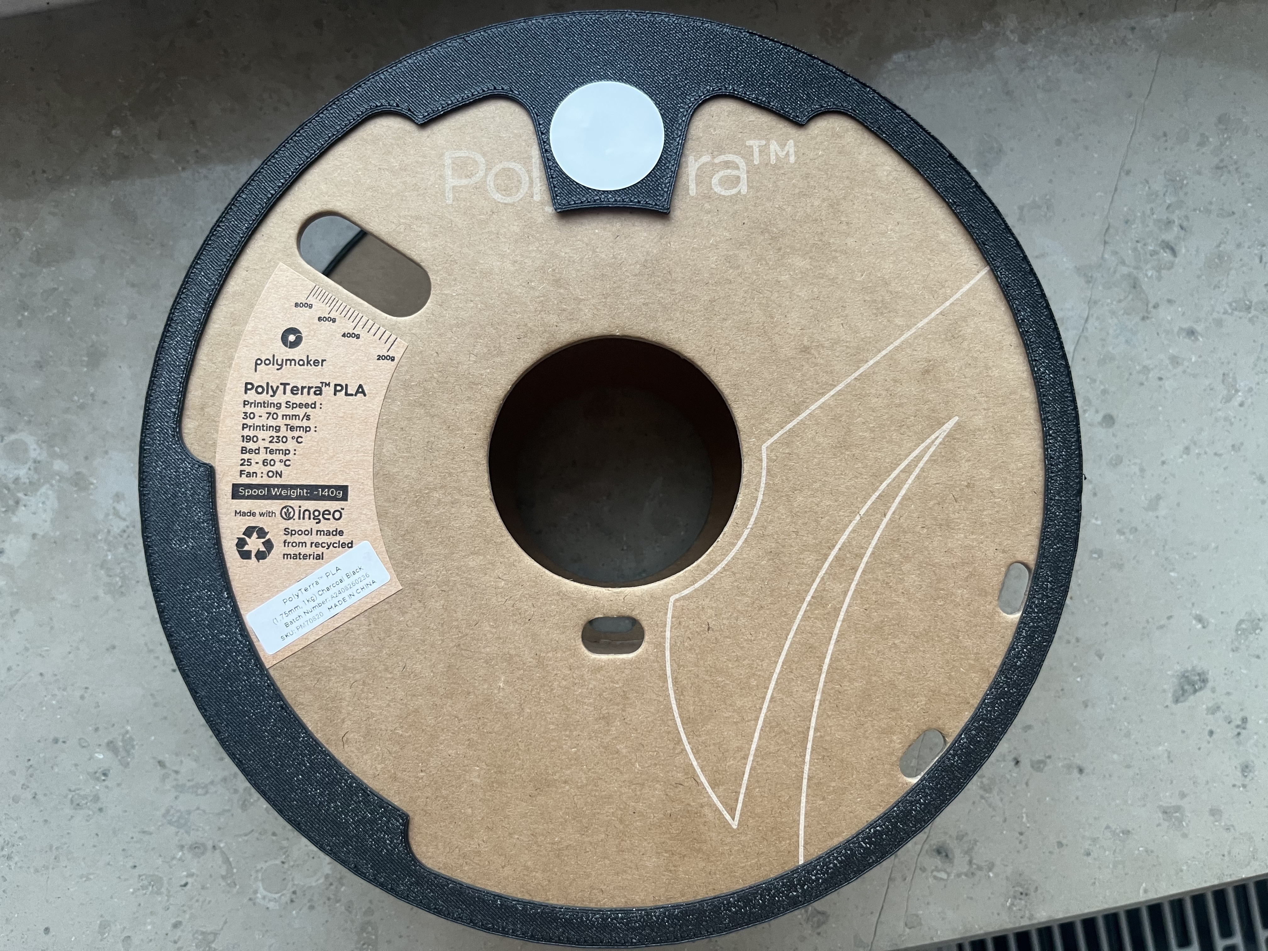 Cardboard Spool Ring for Box Turtle AMS with NFC (parametric)