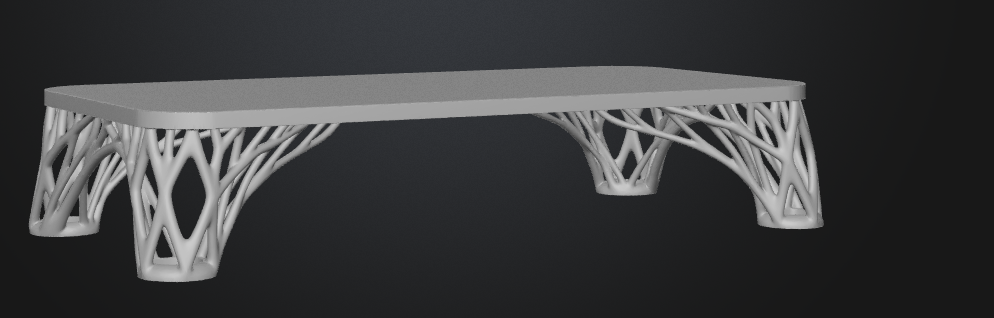 Voronoi legged desk riser