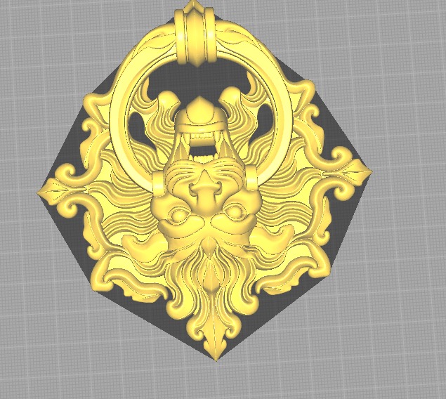 Lion door knocker