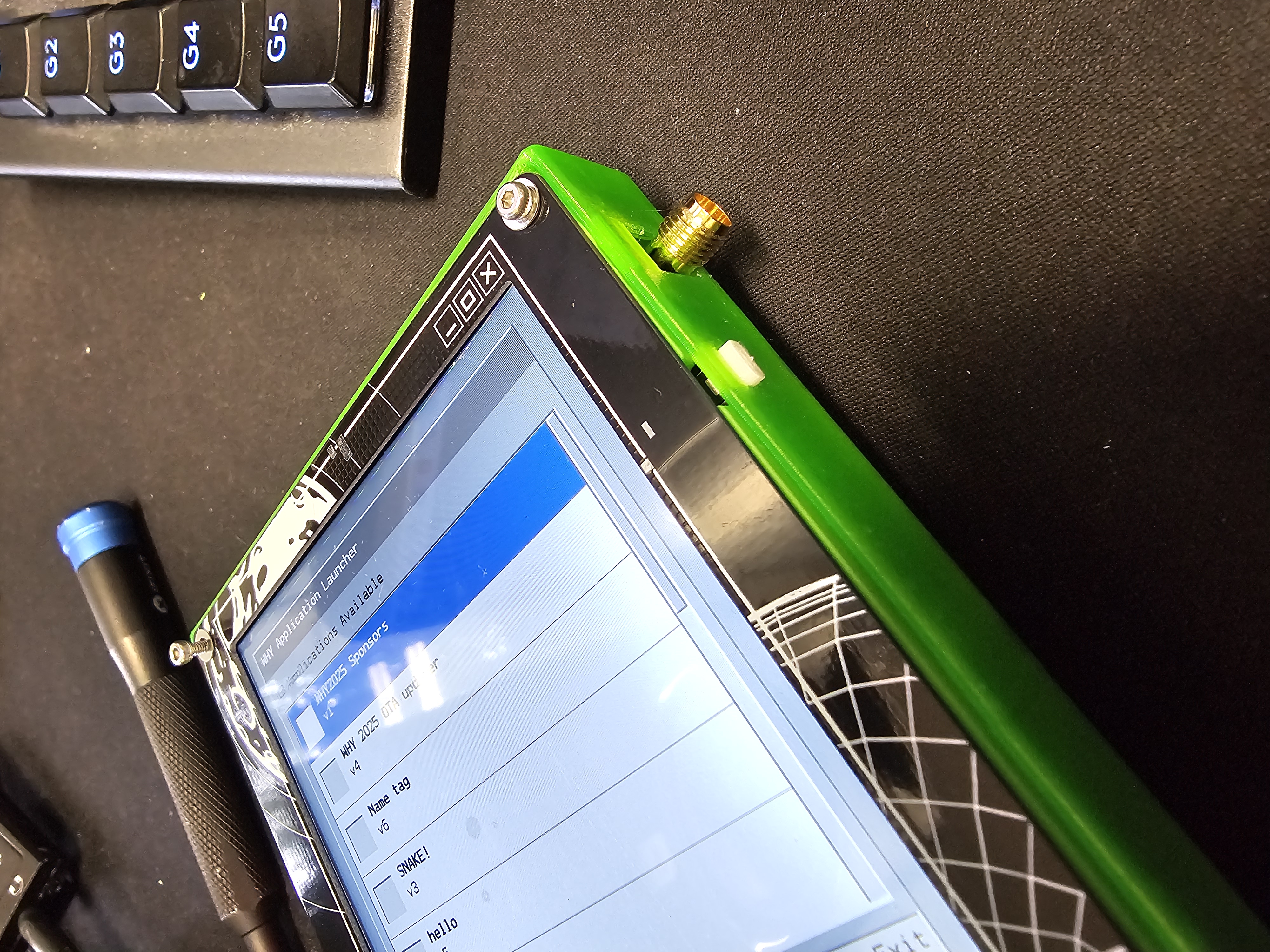 WHY2025 Badge Case power button