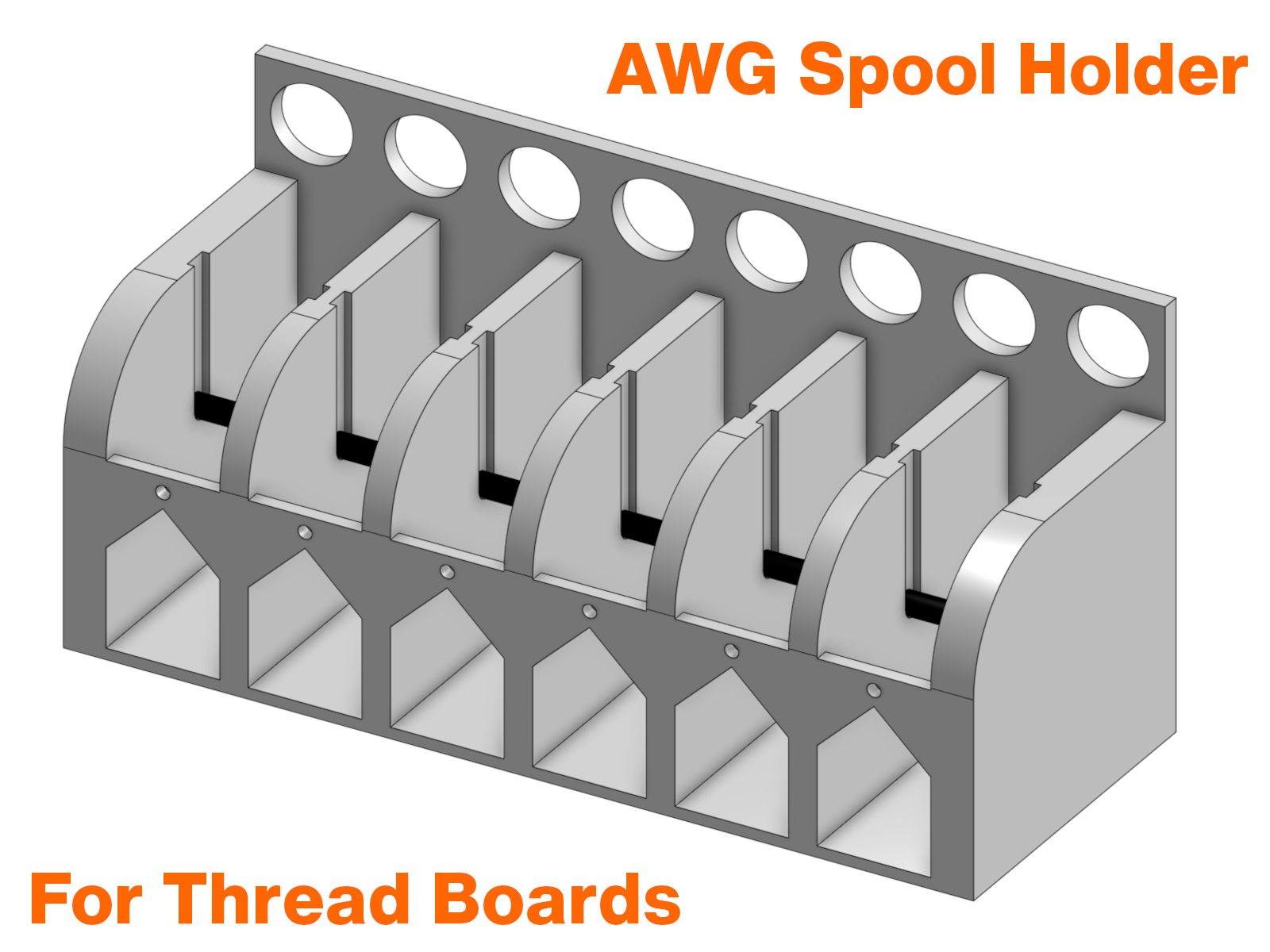Threadboard AWG Spool Holder – Ordnung für Drahtspulen