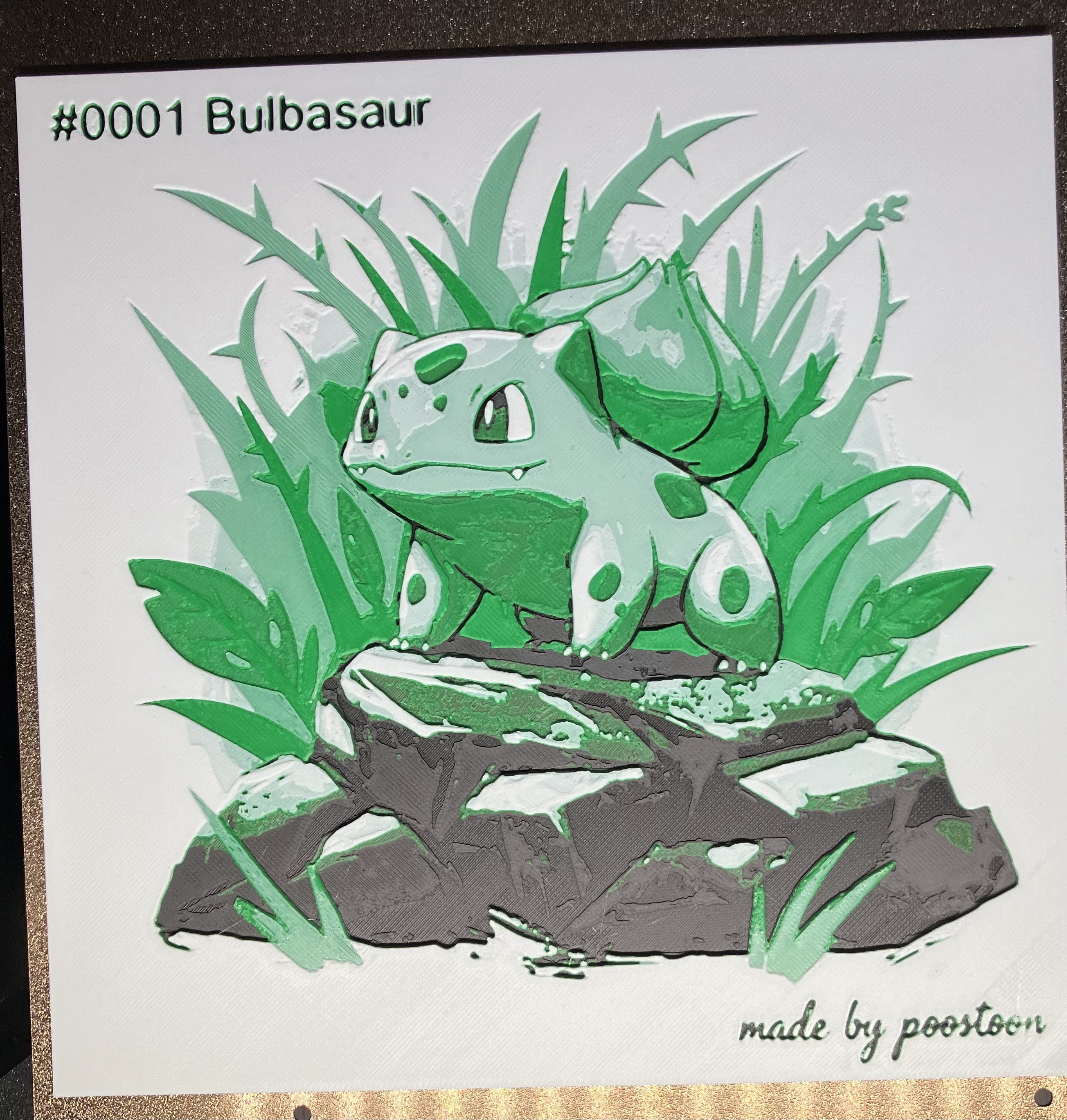 Cool Bulbasaur 200x200 poster