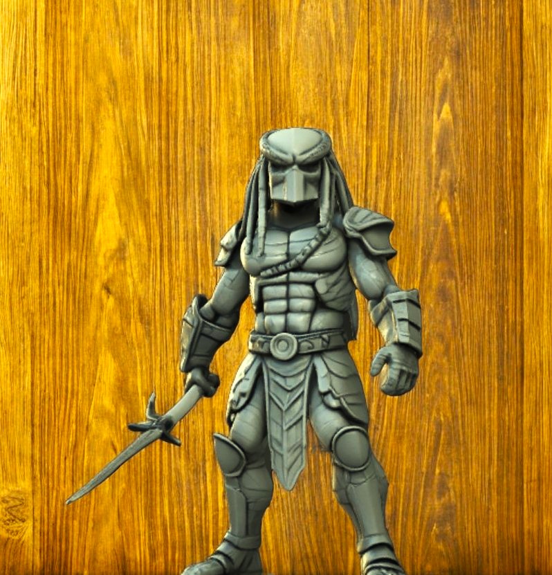 Predator Warrior Sculpture