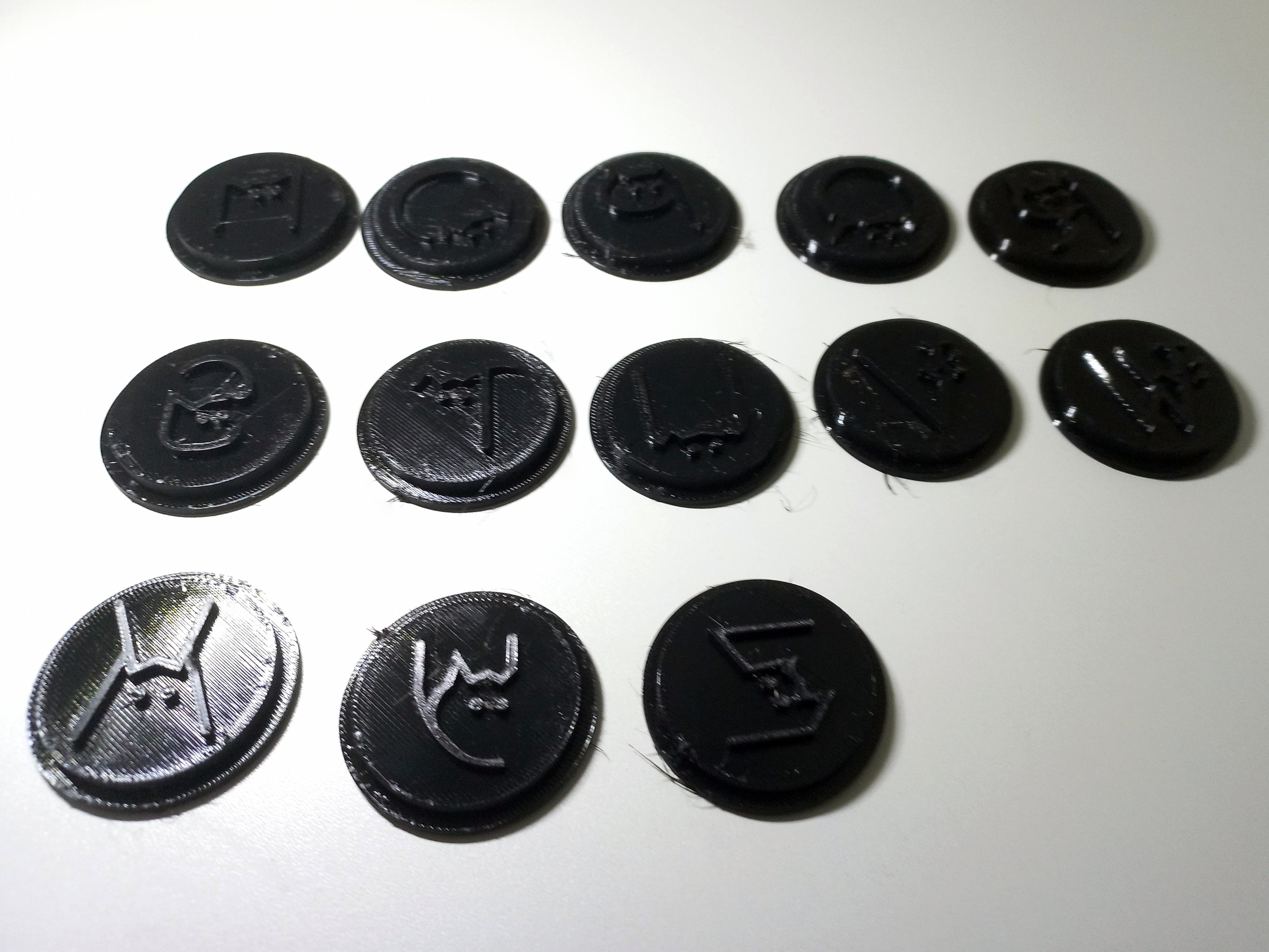Miniatura 3 do modelo 3D Cat Alphabet Stamp Inserts