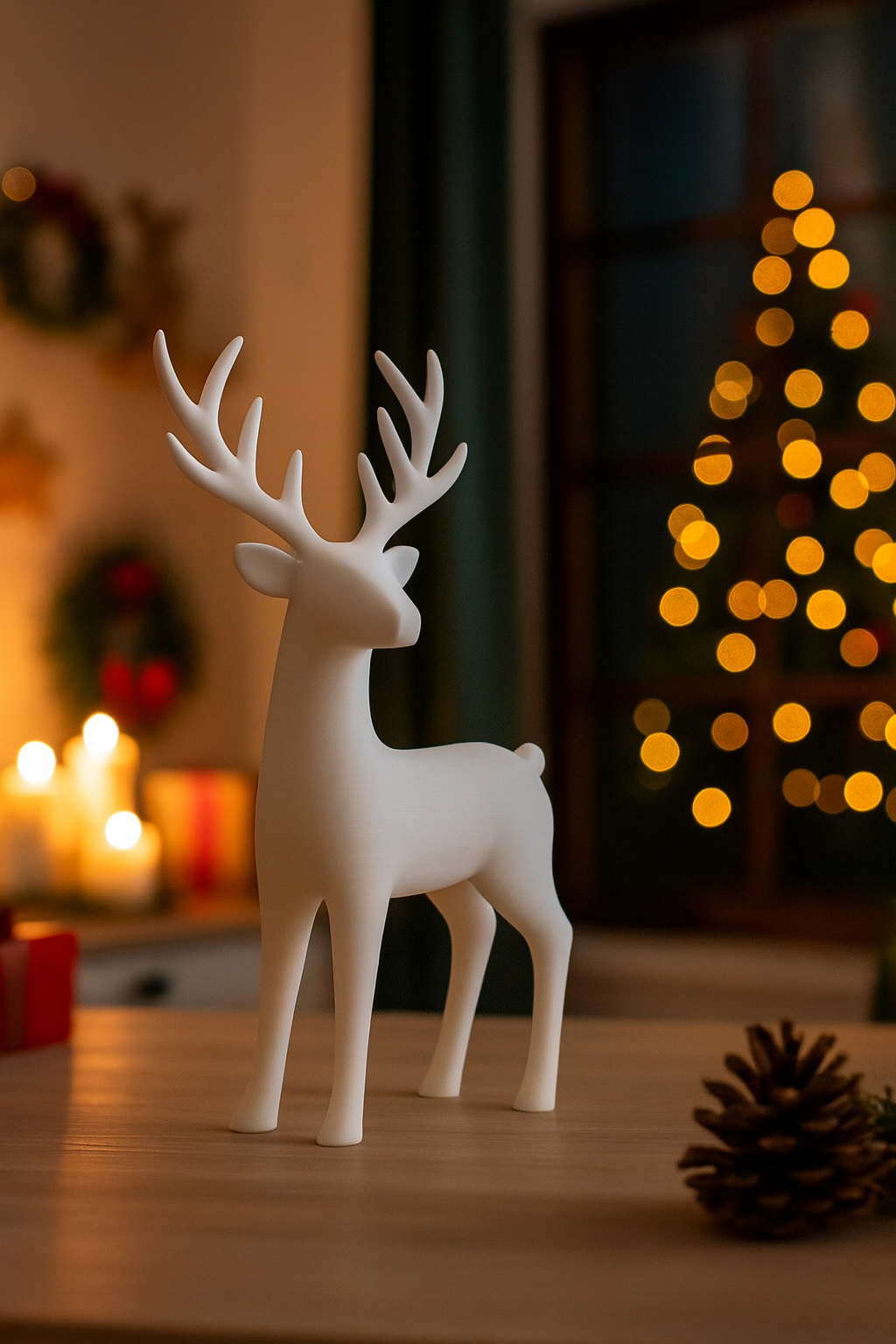 Minimalist (christmas) reindeer statuette