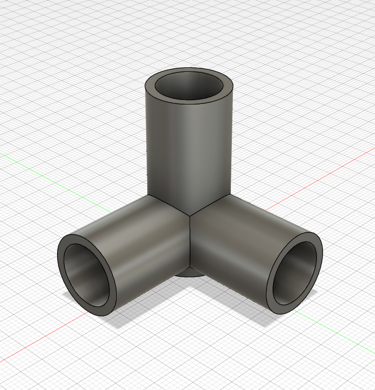 1/2 inch aluminium pipe connector 3 way