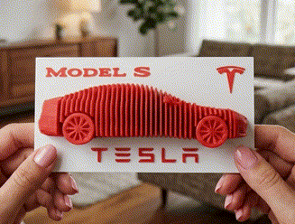 Tesla Model S Layered Model