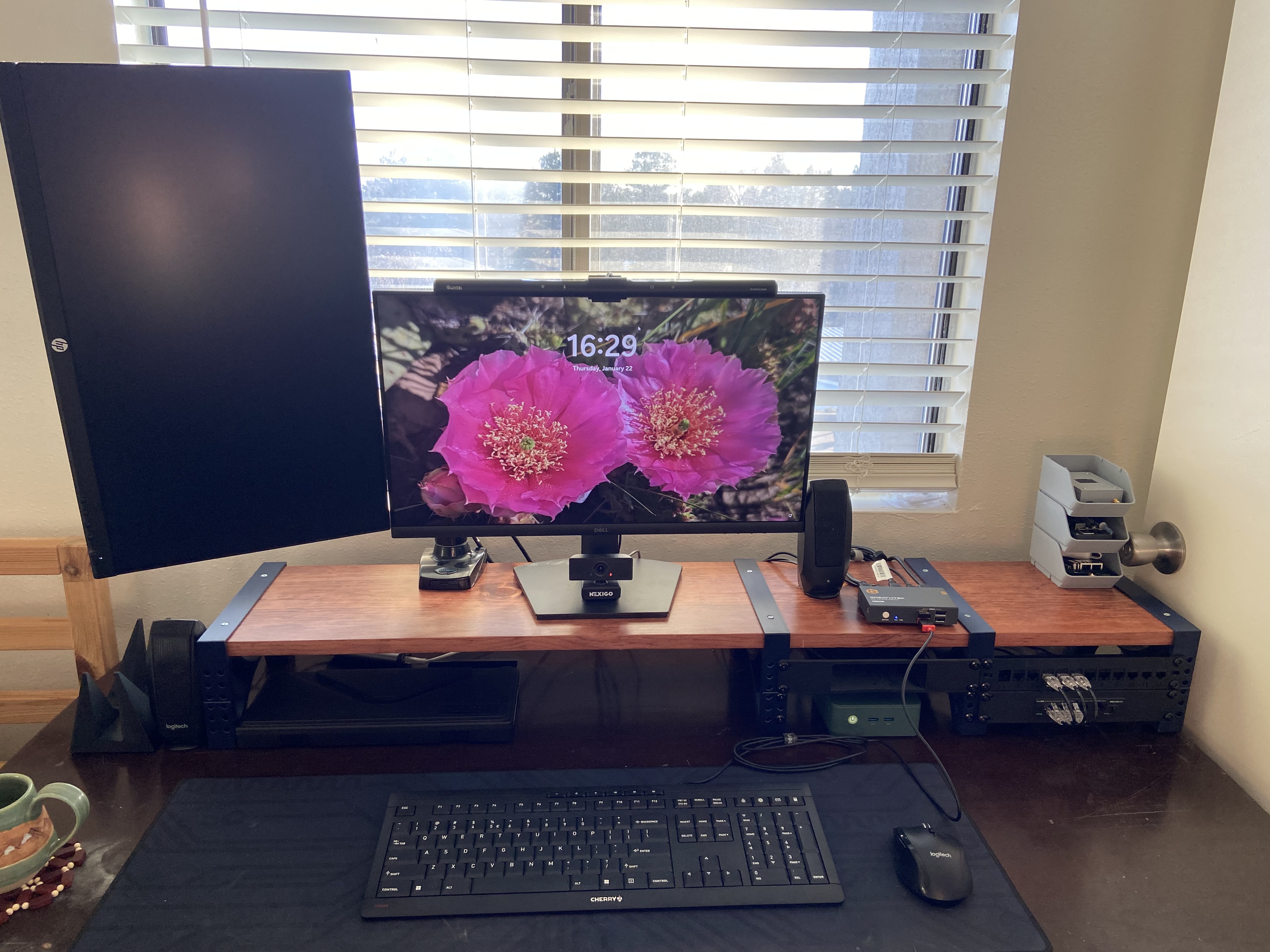 Desk Riser With Rack