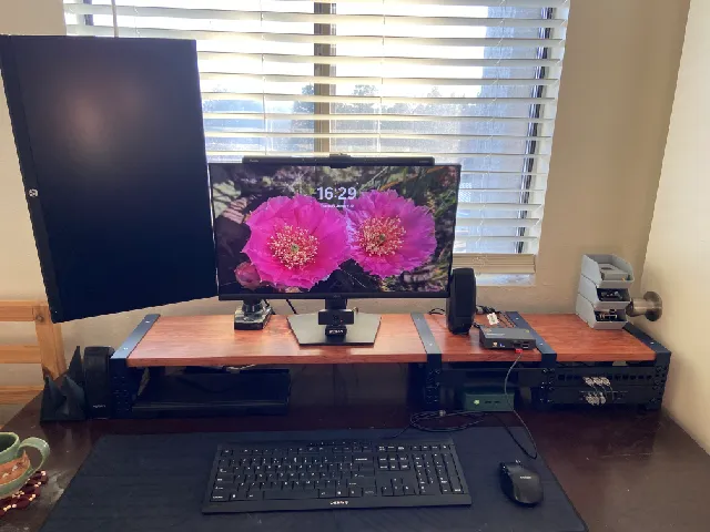 Desk Riser With Rack