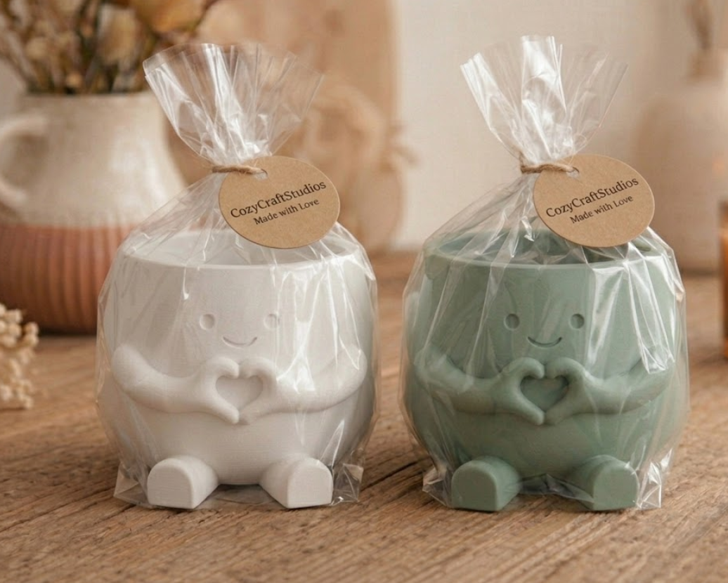"Hearty" Pot - Cute Heart-Hands Decor — miniatura 3