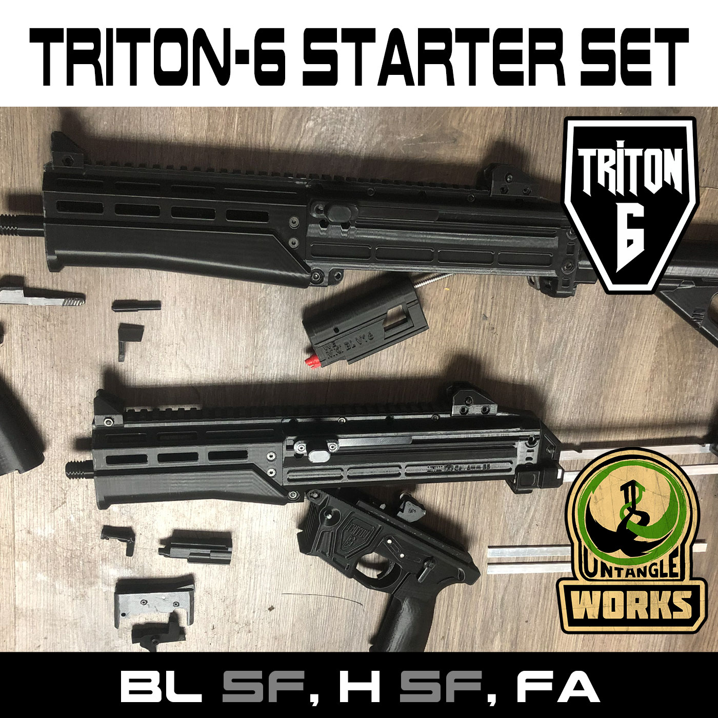 Triton-6 FA, BL, H, SF: a FGC-6 bassed GBBR Airsoft replica