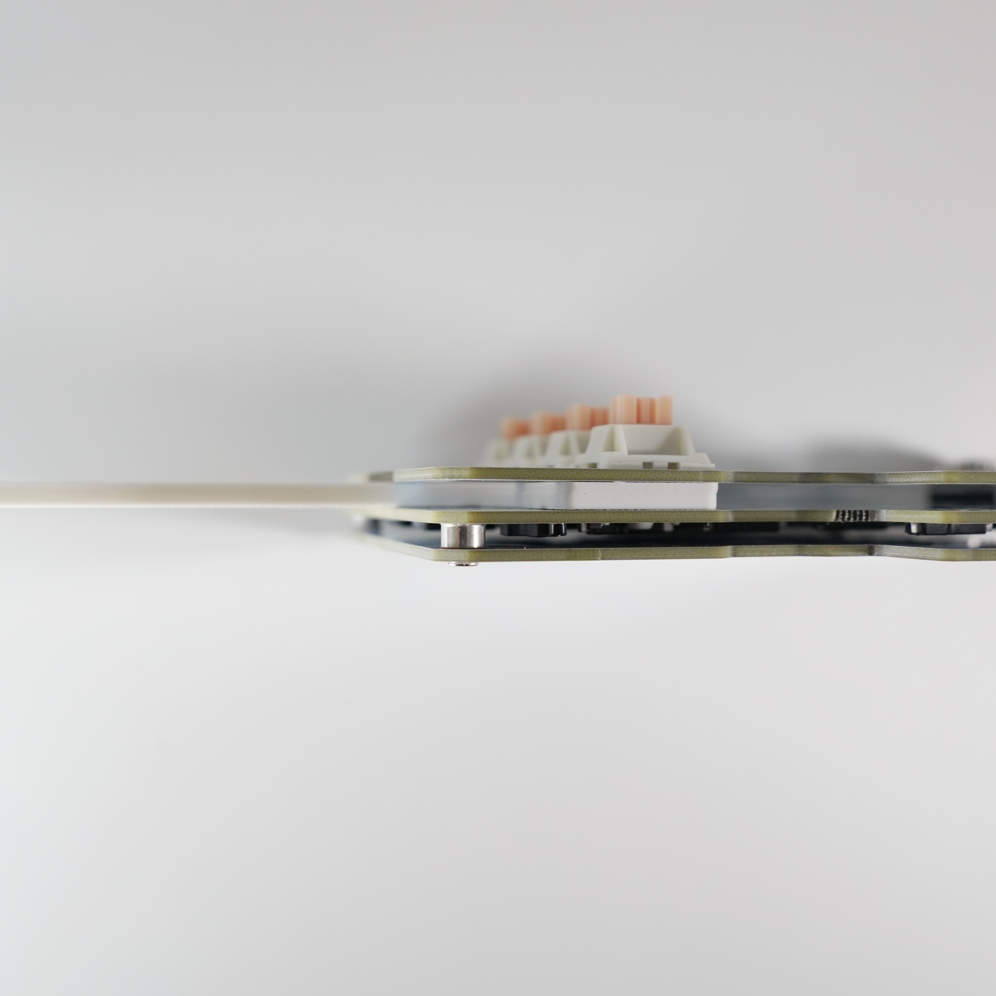 Miniatura 3 do modelo 3D Split Keyboard MX Switch Plate Support Fork