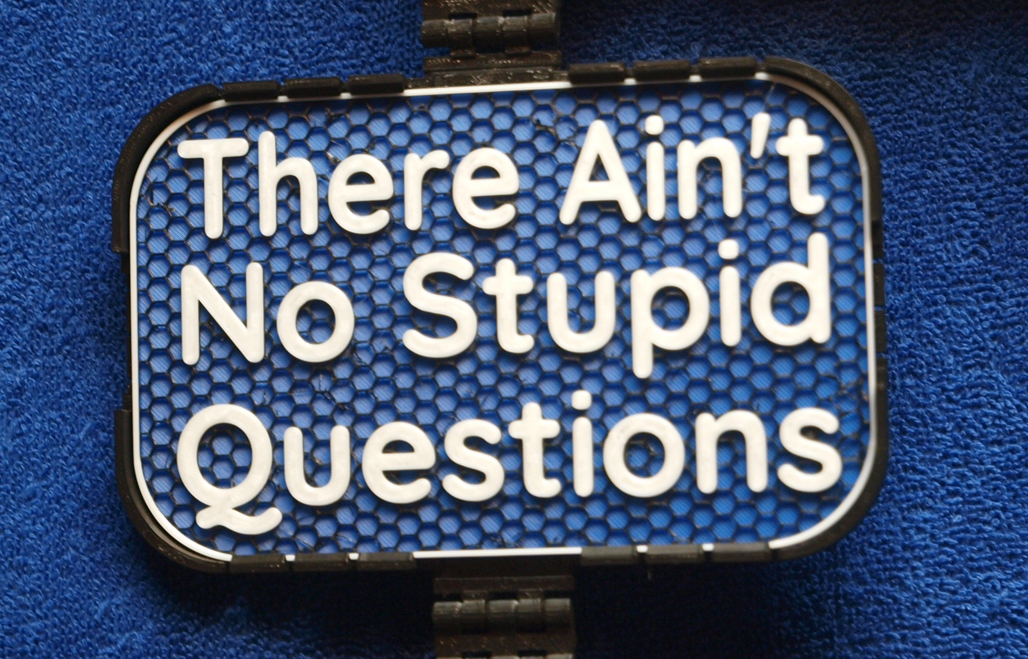 Ain't no Stupid Questions sign