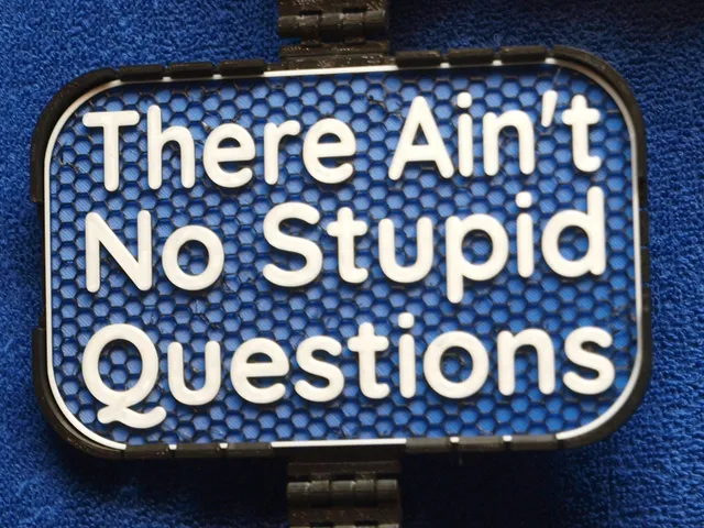 Ain't no Stupid Questions sign