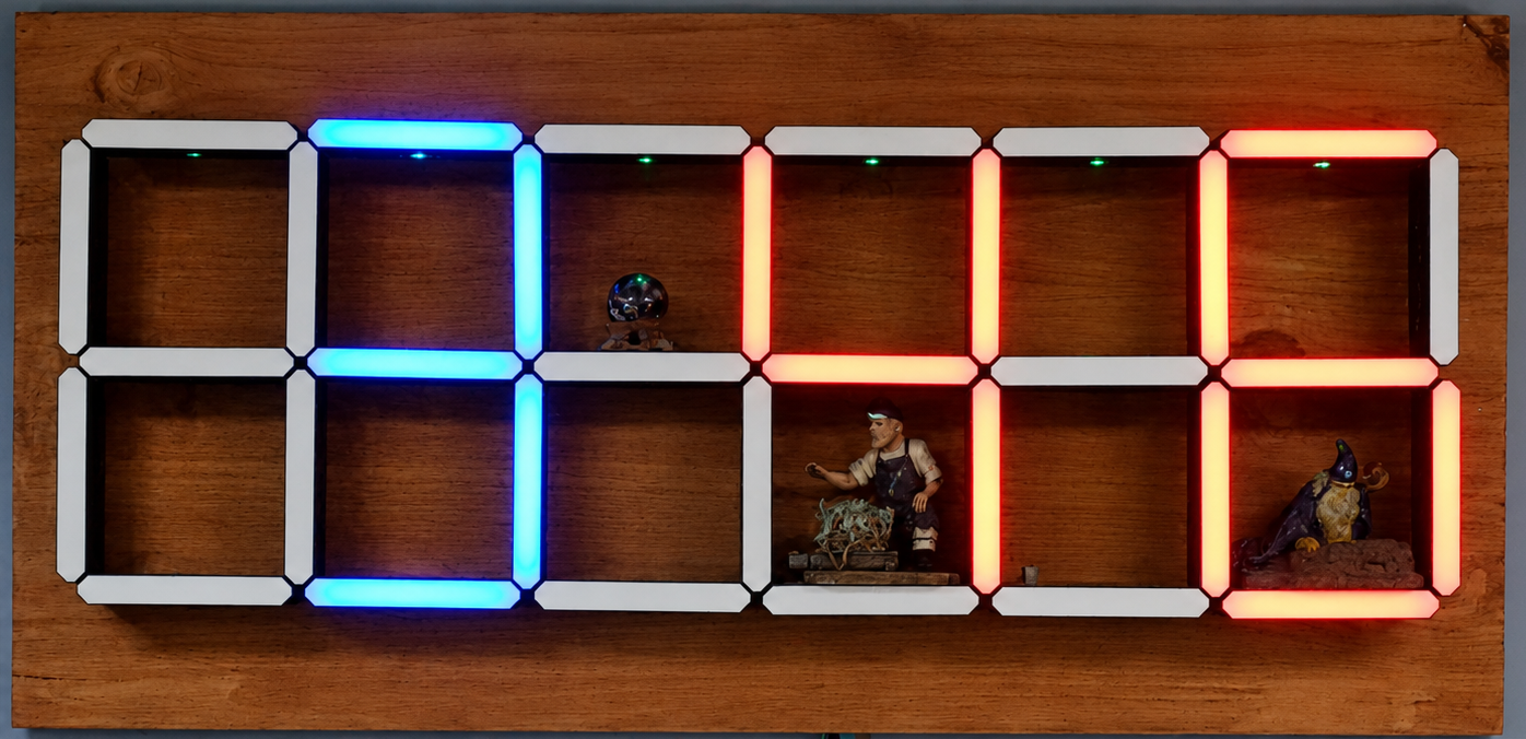 Improved a Hidden Shelf Clock