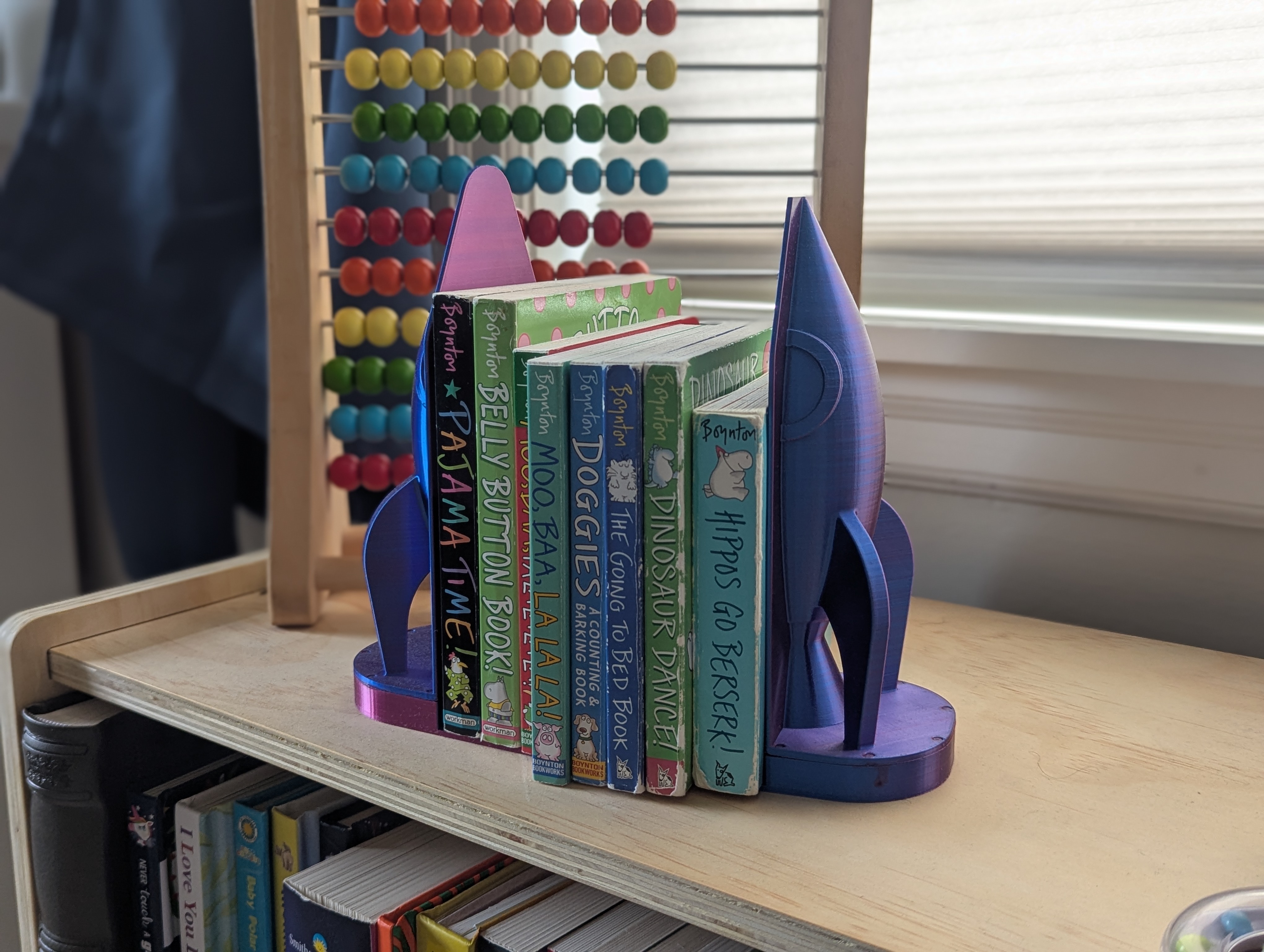 Rocket Themed Bookends