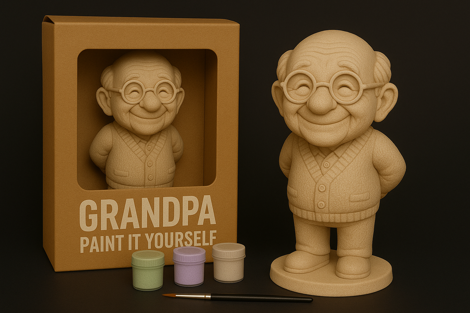 Grandpa – Paint-It-Yourself