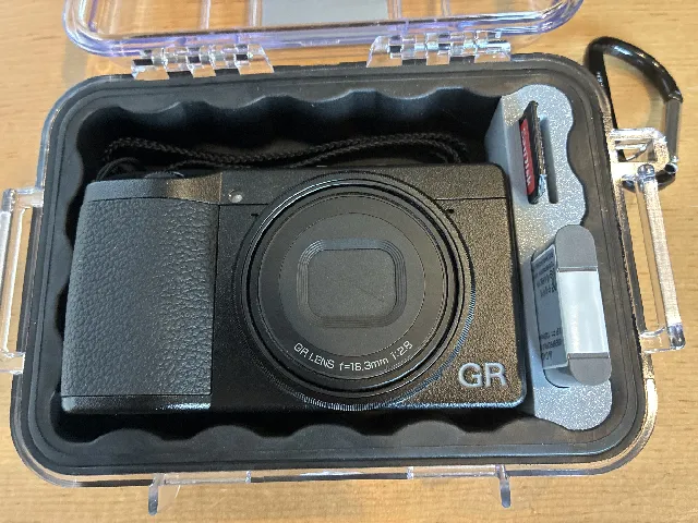 Ricoh GR III Case Spacer with Spare Battery and SD slots for Pelican 1020