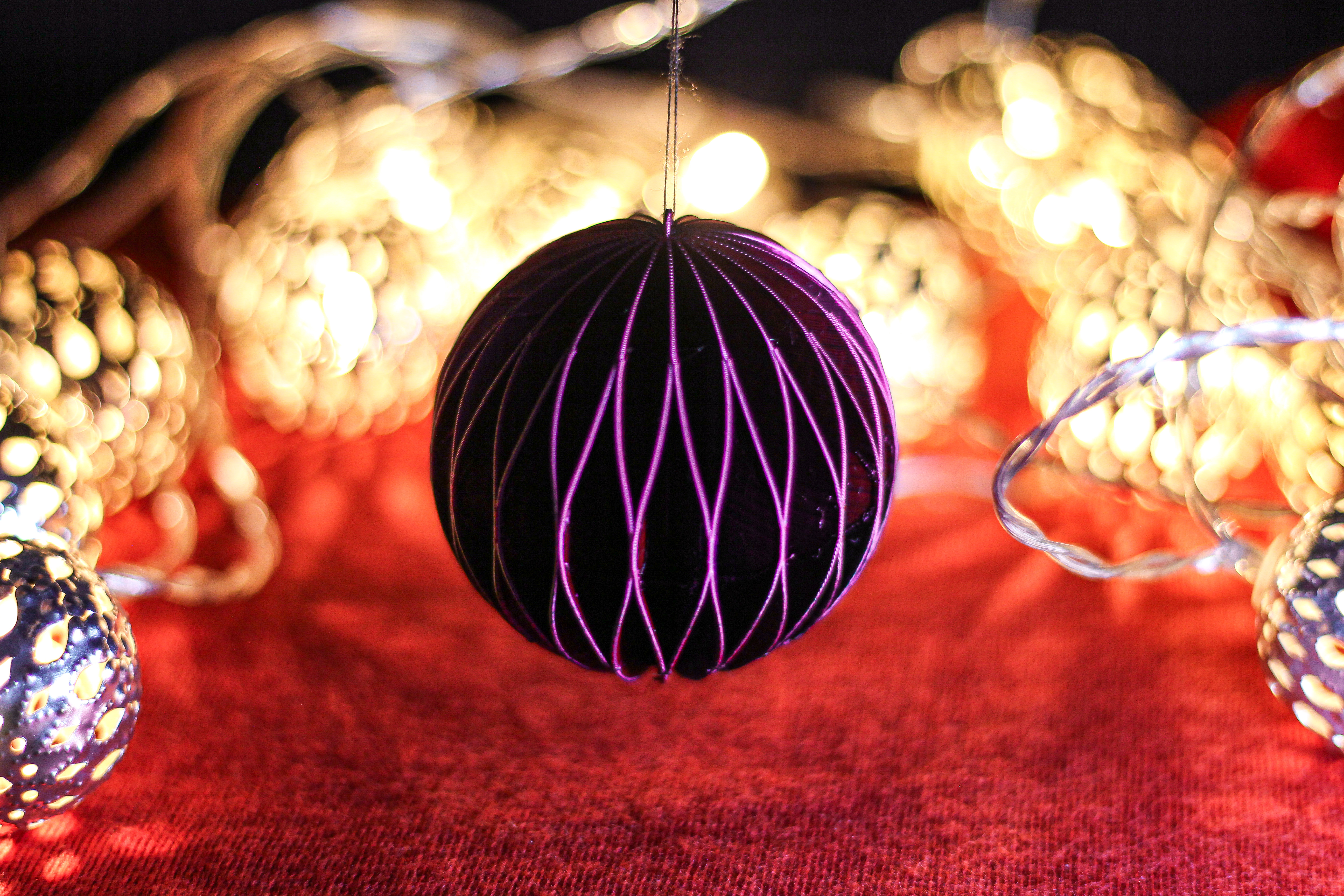 Sphere Ornament by BOUNCE PRINTS